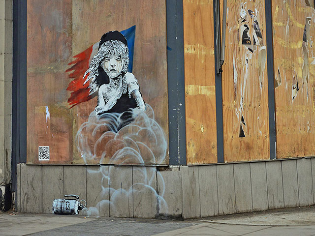 Бэнкси Лондонд шинэ граффити зурлаа (фото 1)