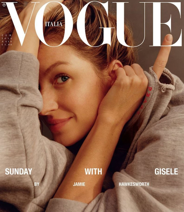 Будаггүй Жизель Бюндхен Vogue Italia сэтгүүлийн нүүр хуудас дээр (фото 1)