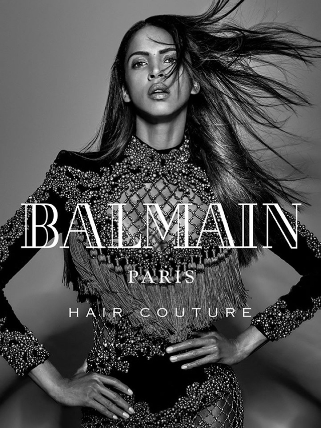 Зөөлөн бас торгомсог: Balmain-ы парик үсний сурталчилгаа (фото 1)