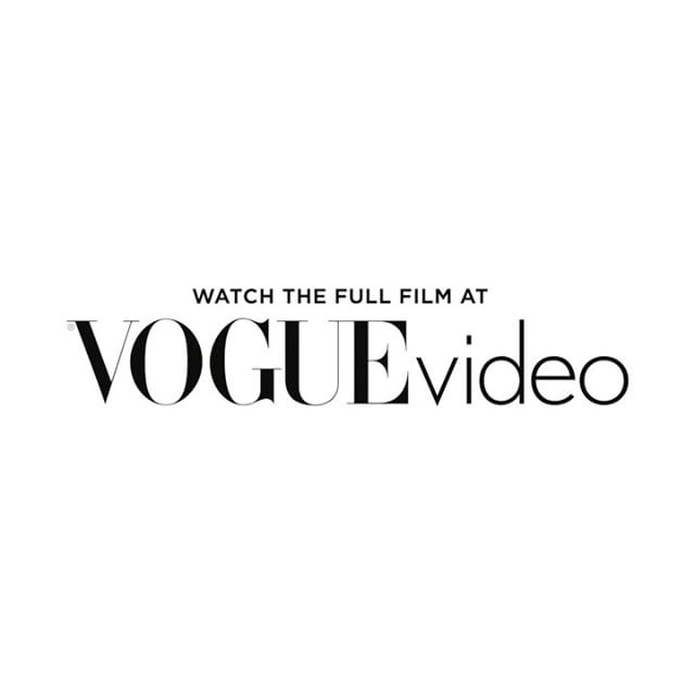 The link is in my bio to watch the full video @britishvogue