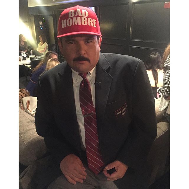 What do you guys think of @IamGuillermo's new hat? #badhombre