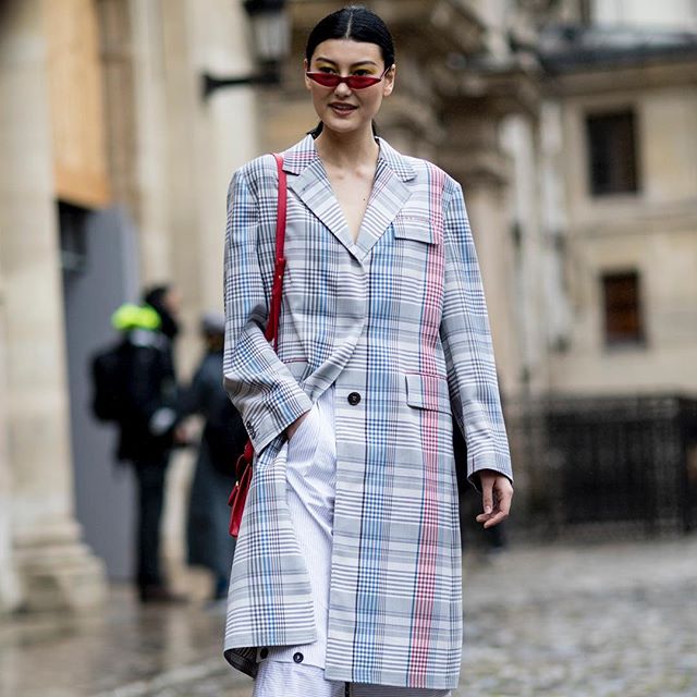Check mates: A #winter #coat doesn t have to be dull - more #streetstyle looks from #Paris on buro247.sg #Buro247Singapore