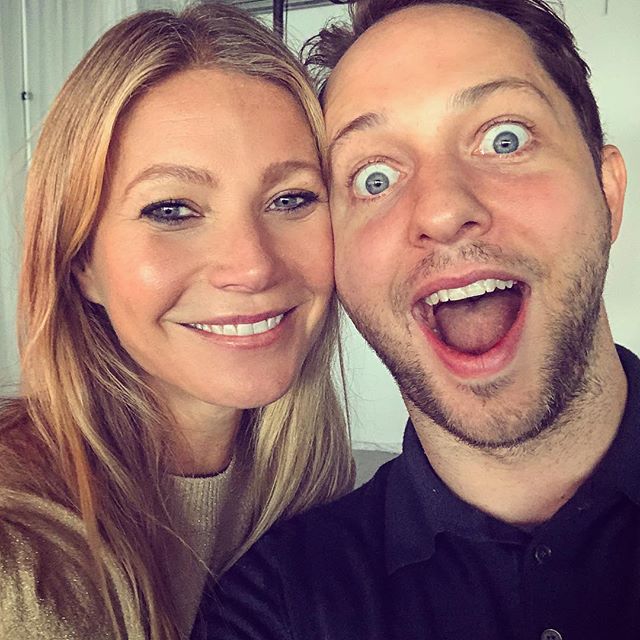 I ve been with @gwynethpaltrow for three hours and already did a B12 shot in the ass, read my chakras and had magnetic acupressure. (And Insta storied it all, obvz)