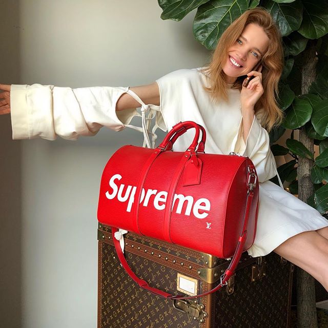 Screaming with joy     Starting today, get a chance to win some of the most iconic, most sold out items, including this LV Supreme bag available for 24h ONLY on @elbi    Head to my stories for the rules of the game     #elbidrop