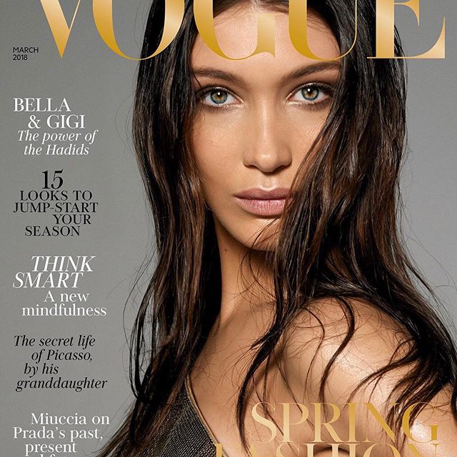 My @BritishVogue cover!    All my love to you sweet, sweet @edward_enninful and all at @britishvogue for having my beautiful sissy @gigihadid and I share the March cover showing how similar we really are       Shot by our beloved and adored #SteveMeisel wearing @versace_official Thank you @patmcgrathreal @guidopalau for your unwavering attention on set and #JoeMckenna for always perfecting the look.   Thank you xx (Out on stands Feb 2nd!)
