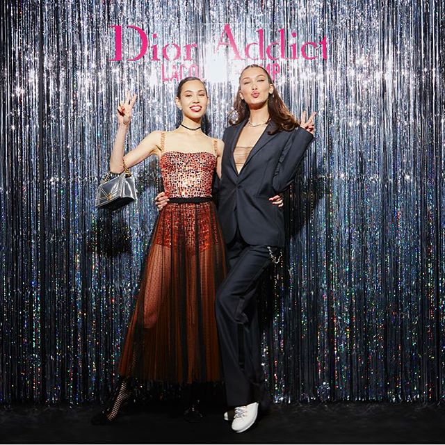 Last night at the launch of my #DiorAddictLacquerPlump campaign launch in Japan!!!! a big congratulations to my sweetest angel @i_am_kiko for becoming the new ambassador of Asia. @diormakeup So HAPPY!!!!!         