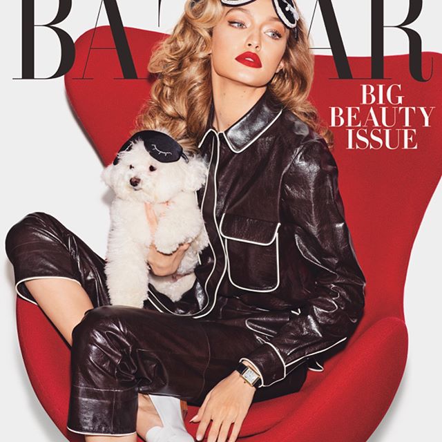 Very excited to be your May cover girl @harpersbazaarus !!! Thank you so much @glendabailey      big love to everyone @marianovivanco @erinparsonsmakeup @joannahillman @nailsbymei @joeygeorge