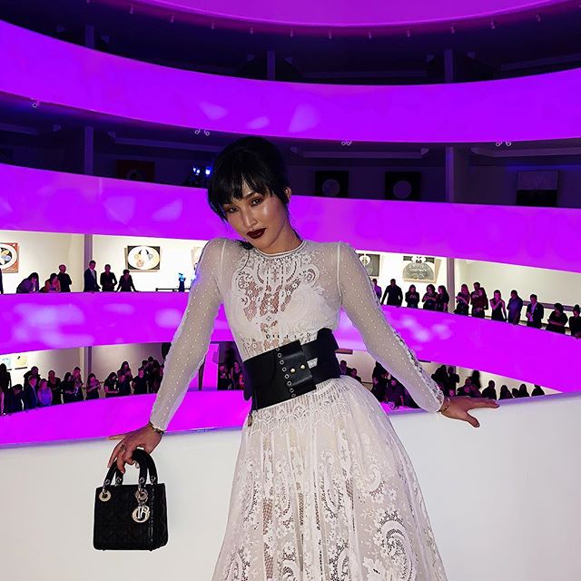 Taking over the @dior Instagram stories right now, live from a special night at the Guggenheim International Gala   Thanks to my Dior fam.