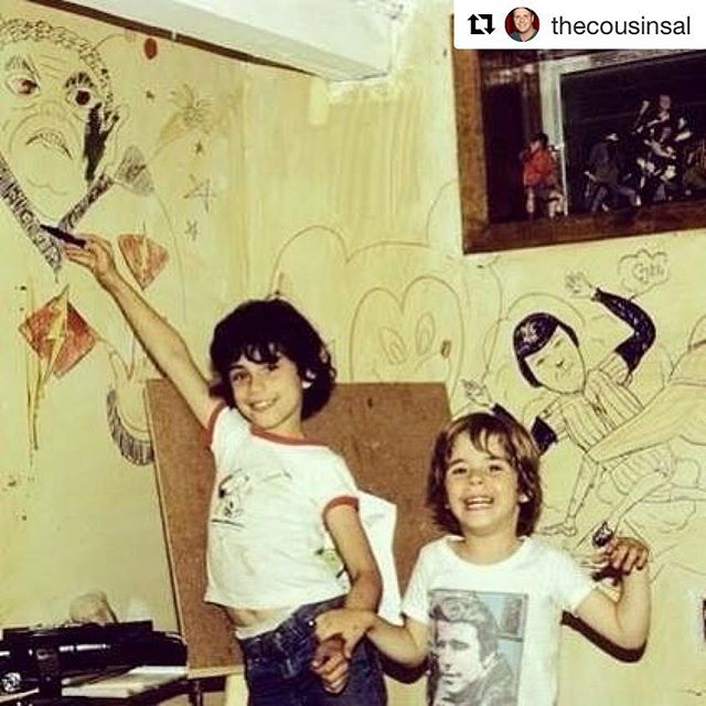     #Repost @TheCousinSal
   
Happy birthday to my Cousin Jimmy who somehow turned out to be cooler than Fonzie. #Throwback @JimmyKimmel