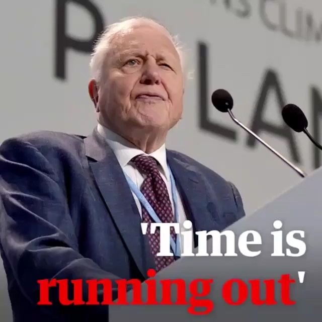 Time is running out!!! Climate change will destroy our planet if we do not do something. Leaders of the world must lead. Please take time to watch and spread this video. I    you #sirdavidattenborough (on a lighter note, please read me bed time stories)