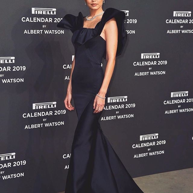 last night   celebrating the 2019 Pirelli Calendar in Milano - so grateful to be a part of this iconic collector s item again  