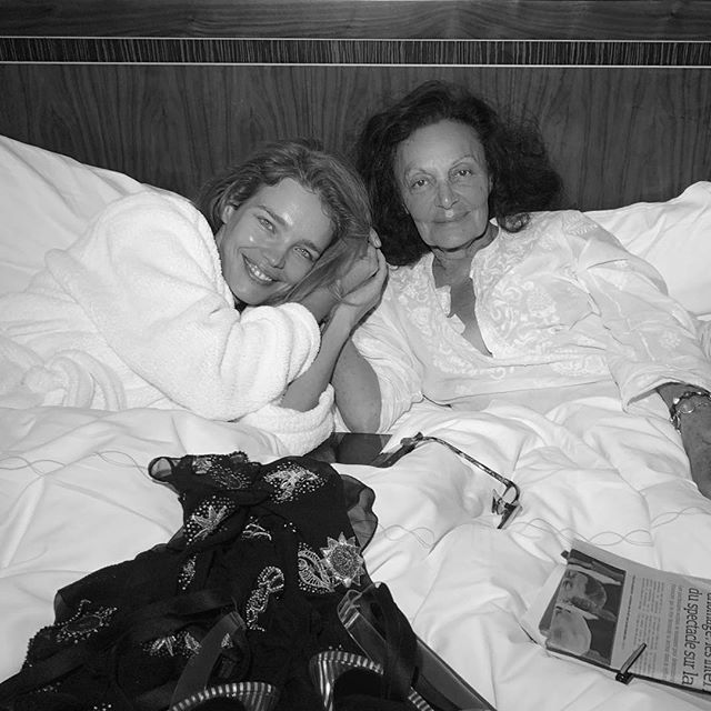 Breakfast in bed with @therealdvf        