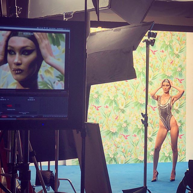 Here s some sneaky behind the scenes footage I snapped of @bellahadid s sensational appearance in @thelovemagazine s new video editorial, exclusively available on @youtube! Who knew a one piece swimsuit and a PVC cap could be so kinky? (Apart from you @kegrand.) See all of Bella and so much more on youtube.com/thelovemagazine   