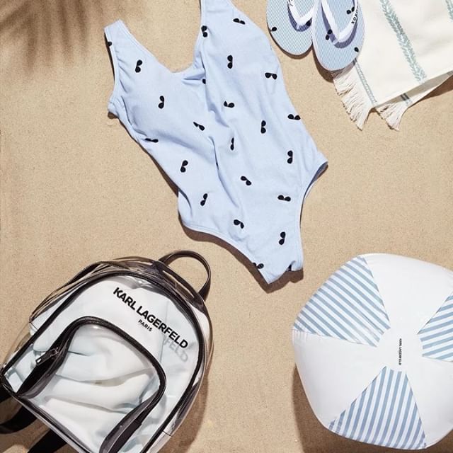 Prepare for a sun-soaked holiday with swimwear by KARL LAGERFELD PARIS. Available only in the USA. #KARLLAGERFELD #KARLLAGERFELDPARIS