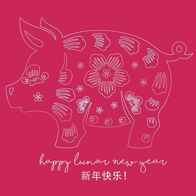 Happy Lunar New Year! I was born the year of the pig so I m extra excited for what s in store this year     Wishing everyone love, health and joy   