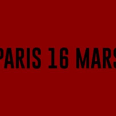      Rave pour le Climat
Mobilisation festive et engagée #MarcheDuSiècle 
Samedi 16 mars: Rdv place de l Opéra entre 12h et 14h. Départ 14h pour La République. Venez tapez sur les tympans de nos dirigeants !   
#ravepourleclimat #marchedusiecle