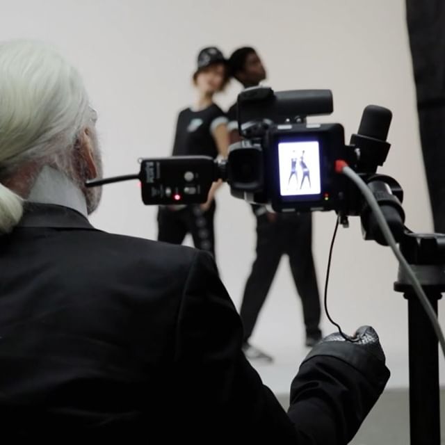 Go behind-the-scenes at the latest campaign shoot, as seen through Karl's iconic lens. #KARLLAGERFELD