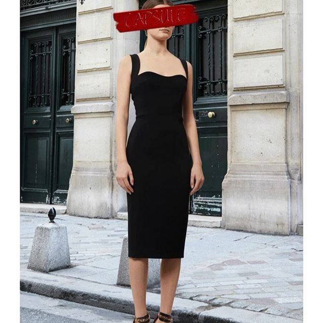The matte crêpe panelled curve cami fitted dress, part of my VB Dress capsule. x VB #VBSince08