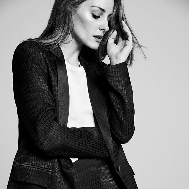 "A men s tuxedo can still feel feminine," says @oliviapalermo. Shop her essential styles, including a Parisia-chic tux. Link in the bio. #KARLXOLIVIA