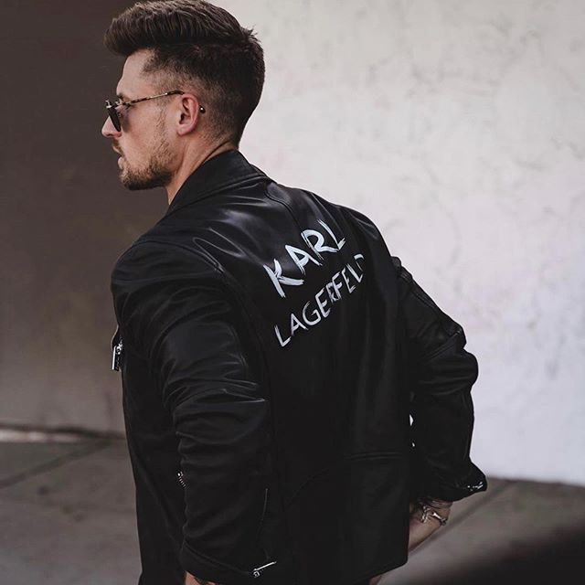 A rock-and-roll look for mid-summer nights. @andrehellmundt #KARLLAGERFELD