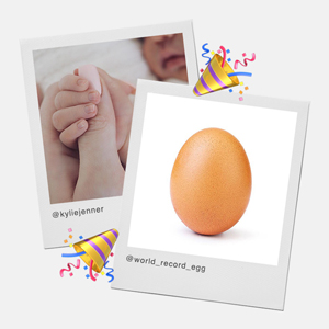 Өндөгний зураг Instagram-ын бүх цаг үеийн дээд рекордыг тогтоолоо
