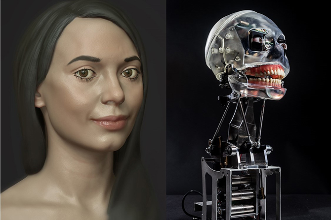 Дэлхийн анхны артист робот бие даасан үзэсгэлэнгээ гаргана