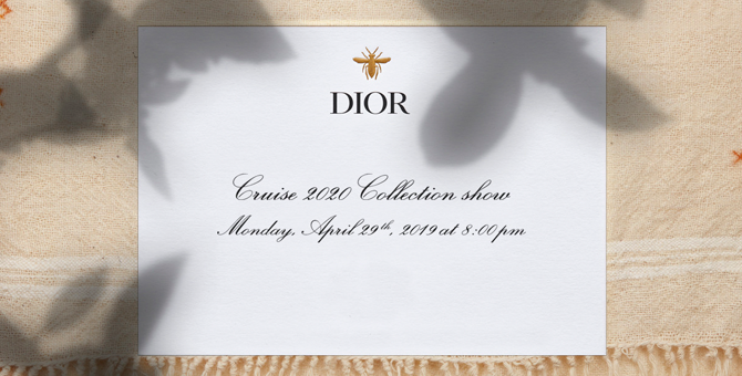 Шууд дамжуулалт: Christian Dior, 2020 оны аяллын шоу