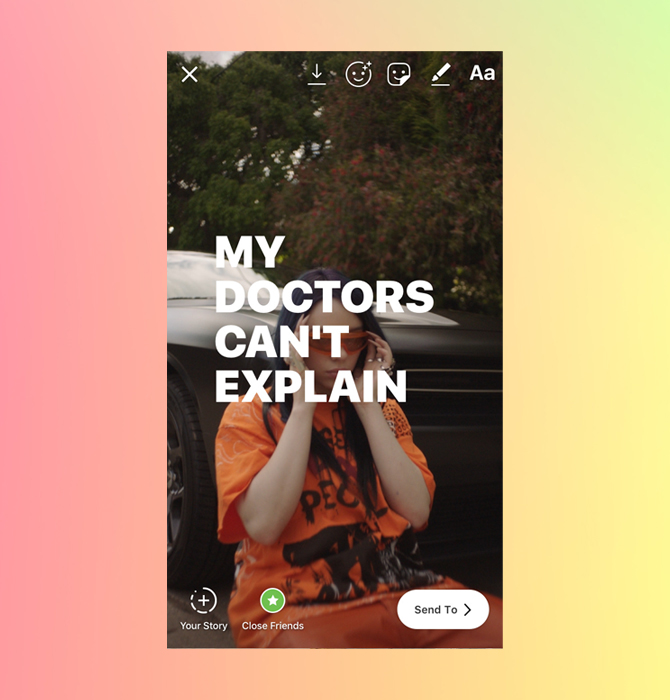 Instagram Stories хэсэгт сонсож буй дууныхаа үгийг хуваалцах боломжтой боллоо