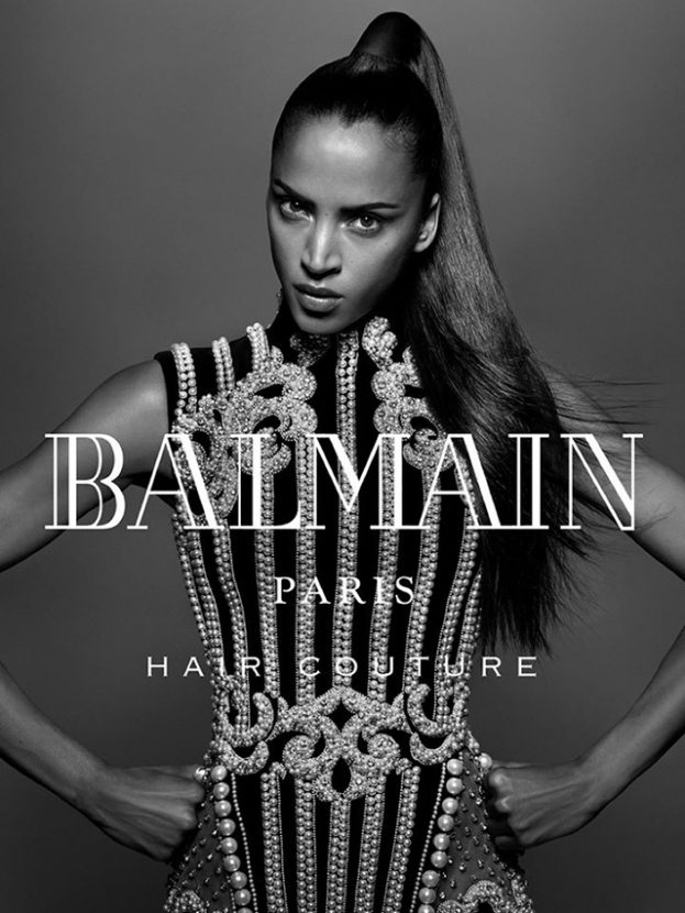 Зөөлөн бас торгомсог: Balmain-ы парик үсний сурталчилгаа
