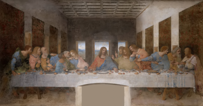 \"Last Supper\", 1498, Santa Maria delle Grazie Church, Milan