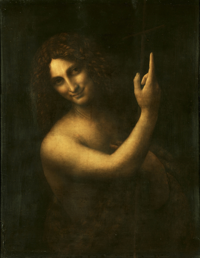 \"St. John the Baptist\", 1516, Louvre Museum, Paris