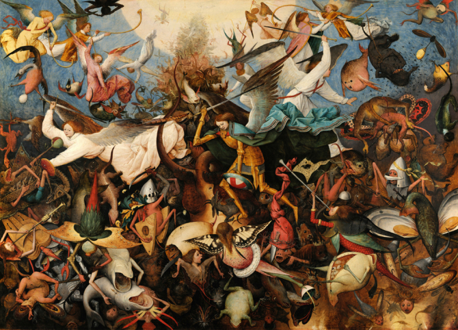\"The Fall of the Rebel Angels\", 1562, Royal Museums of Fine Arts of Belgium, Brussels