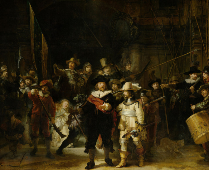 \"The Nightwatch\", 1642, Rijksmuseum, Amsterdam