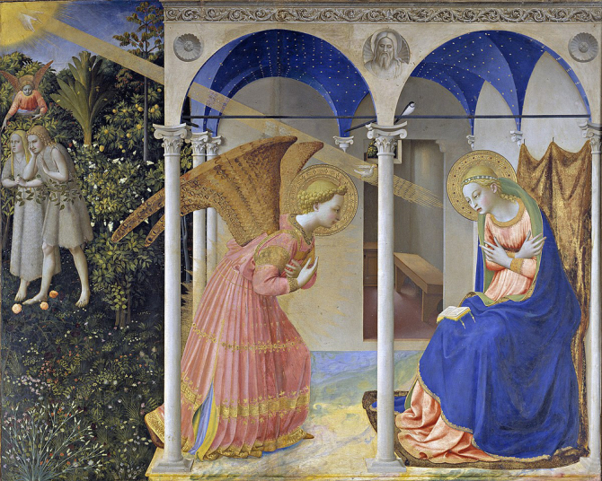 \"Annunciation\", 1425 - 1428, Fra Angelico