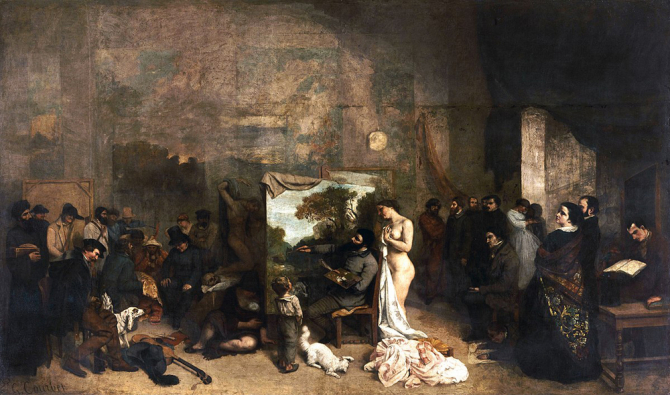 \"The Painter's Studio\", 1855, Musée d'Orsay, Paris