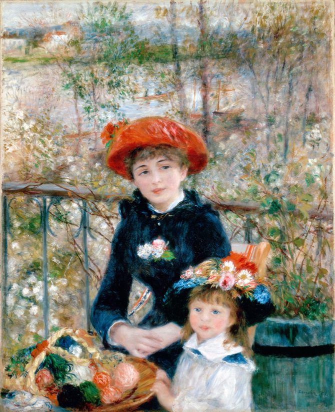 \"Two Sisters (On the Terrace)\", 1881, Art Institute of Chicago