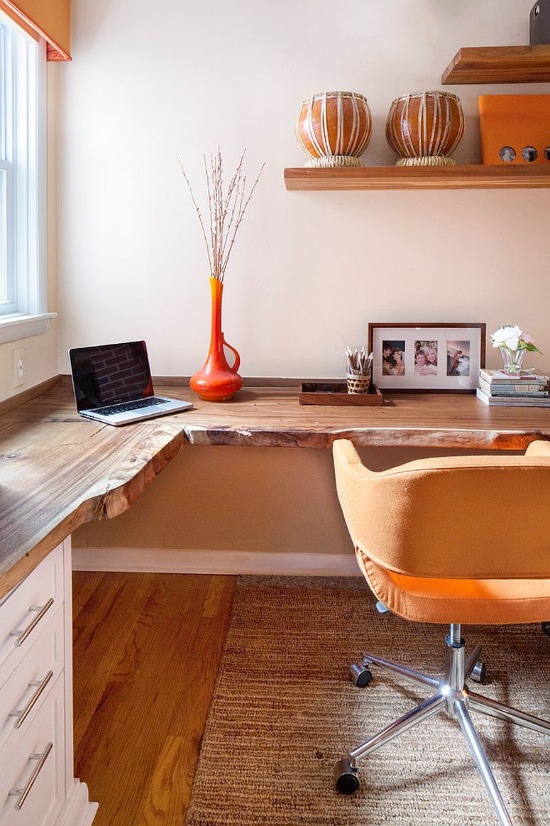 Гэрийн оффис ямар байх хэрэгтэй вэ: Ажлын бүтээмж нэмэгдүүлэх интерьер санаанууд (фото 5)