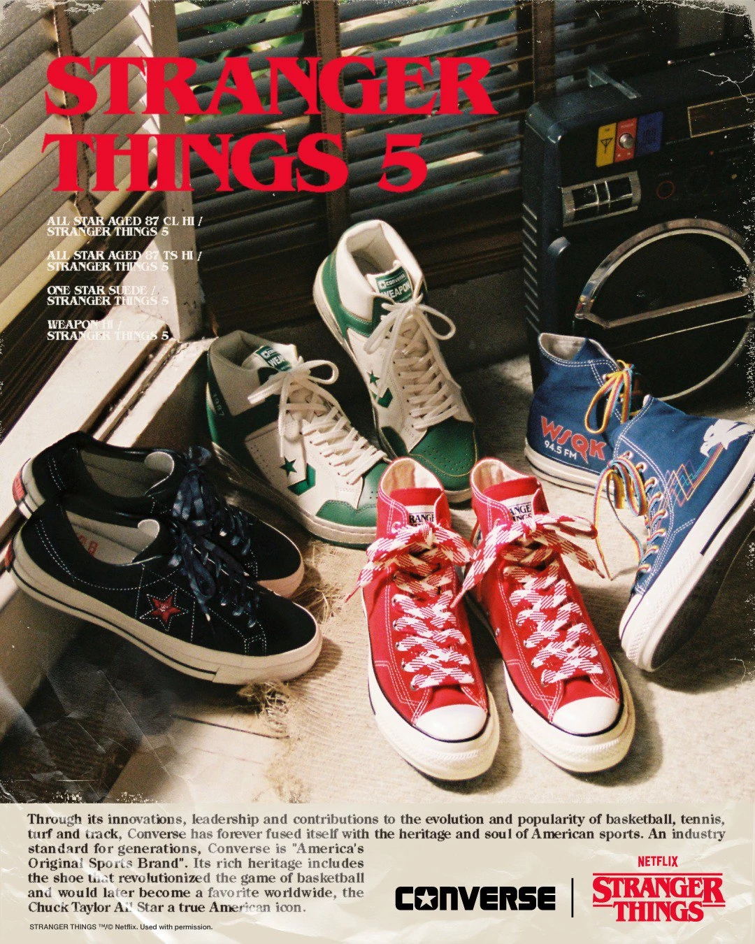 Converse Japan "Stranger Things" киноноос сэдэвлэсэн тусгай цуглуулга танилцууллаа (фото 1)