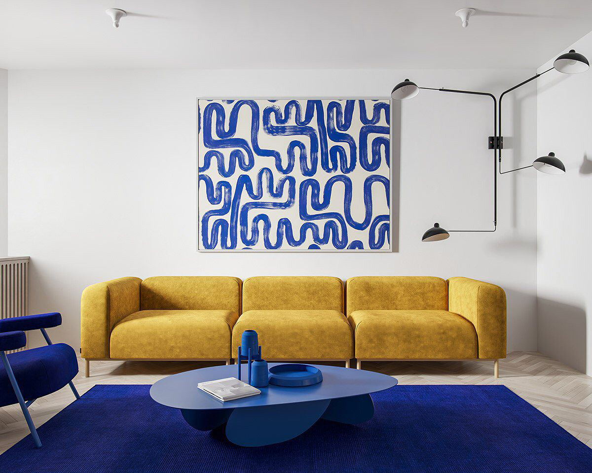 Интерьерийн шийдэл: Тод өнгийн буйдан (фото 2)