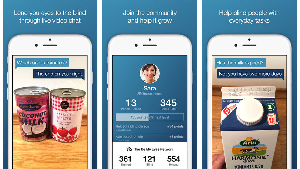 Be My Eyes: Хараагүй болон харааны бэрхшээлтэй хүмүүст туслах апп (фото 1)