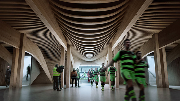 Zaha Hadid Architects дэлхийн анхны модоор хийсэн цэнгэлдэх хүрээлэн барина (фото 2)