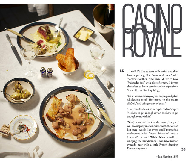 Дизайнерууд Жеймс Бондын тухай номноос сэдэвлэн хоол бүтээлээ (фото 3)