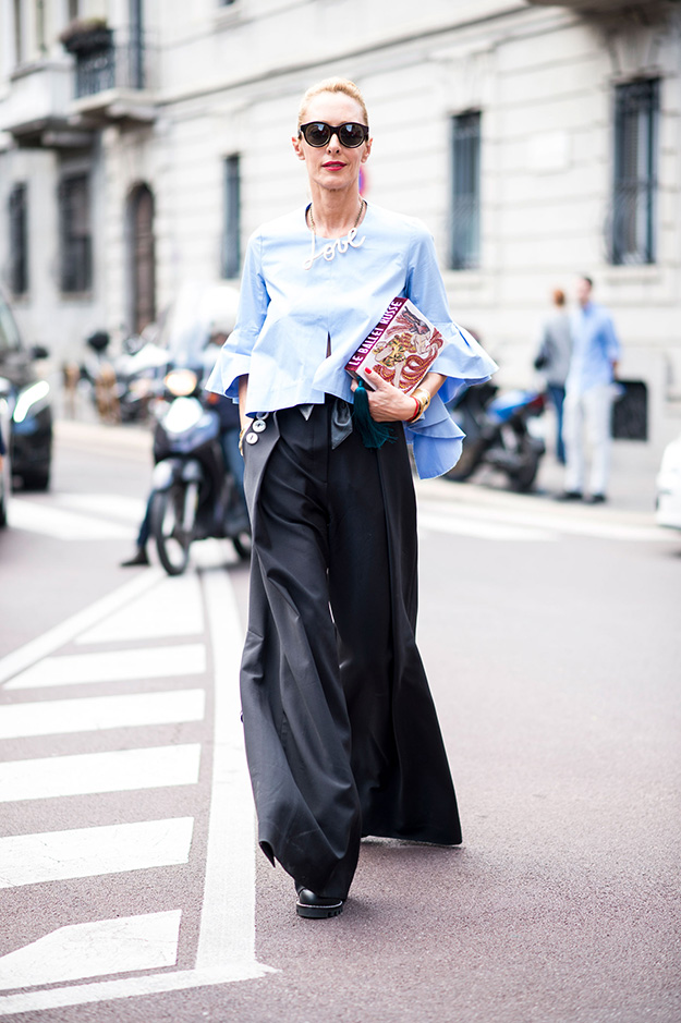 Миланы загварын долоо хоног, хавар-зун 2017: Street style. Нэгдүгээр хэсэг (фото 8)