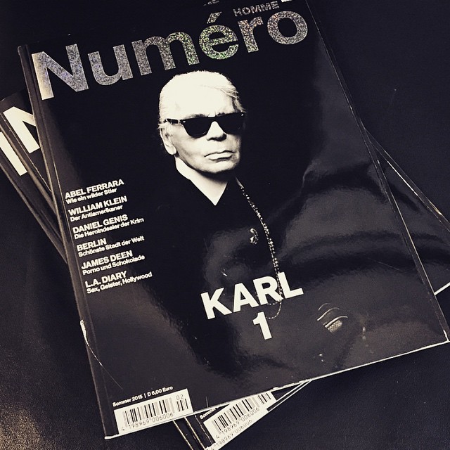 Karl is number 1 for the first issue of @numerohommegermany!