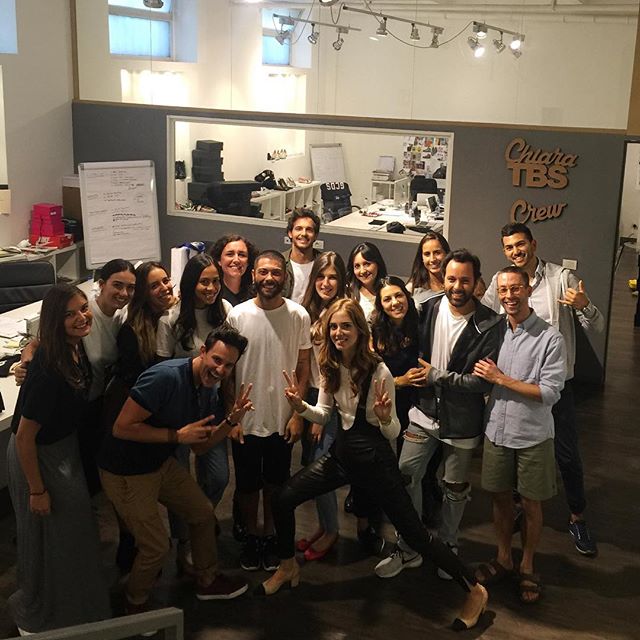 Love introducing my team @tbscrew and showing my office to three special guests of the @louisvuitton team  #TBScrewNeverStops #TheBlondeSaladNeverStops