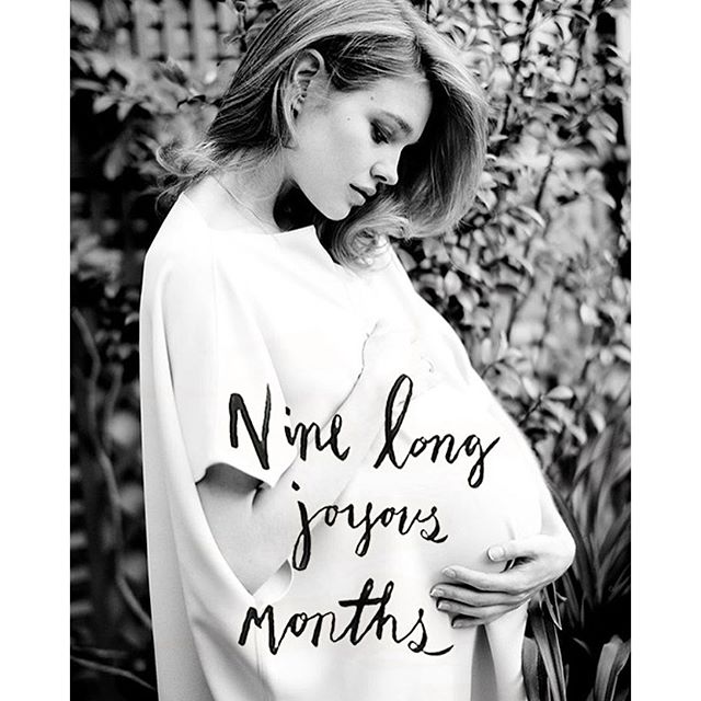 Nine long joyous months (   ниже) followed by one joyous lifetime.   by @mathieucesar wearing @maisonvalentino    Девять длинных прекрасных месяцев, за которыми последует одна прекрасная жизнь.   @mathieucesar, платье @maisonvalentino