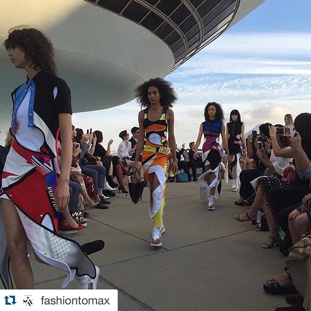 #Repost @fashiontomax with @repostapp.
   
Viva La Vuitton #lvcruise photo by @janekeltnerdev