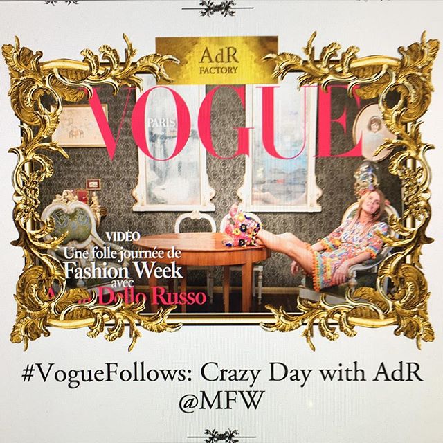 #voguefollows a crazy day with Adr during #mfw on @vogueparis and on my blog        @eugeniewww @linusricard
