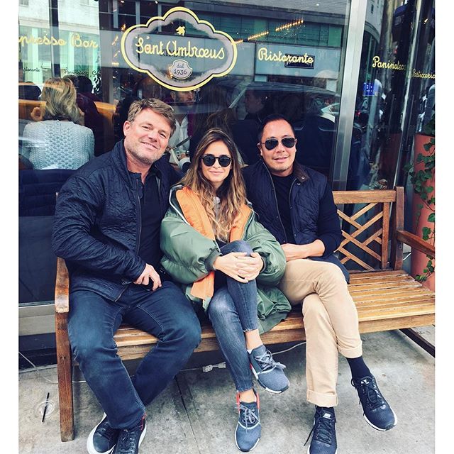 Morning with this couple @dereklam @jhsnyc   