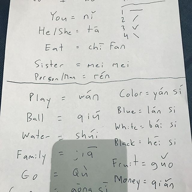 Chinese lessons with George